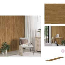 Panneaux muraux Aspect bois Marron pvc 4,12 m² - Panneau Mural - Papier Peint Effet Bois - Revêtement Mural - Décoration Murale - Mur Habillé
