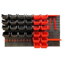 Fischer Darex - Kit de 4 panneaux muraux et accessoires de rangement