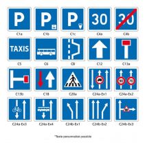 Signaletique.biz France - panneaux routier - signaux d'indication - type c - C24AEX2 - 700 x 700 mm