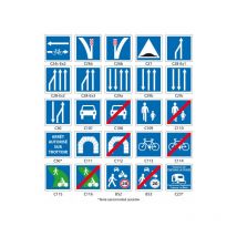 Signaletique.biz France - panneaux routier - signaux d'indication - type c (C24c) - C112 - 700 x 700 mm