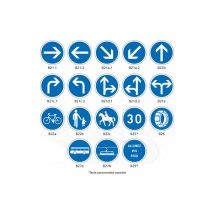 Signaletique.biz France - panneaux signaux d'obligation - type b (B21P) - B21.2 - Diamètre 850 mm