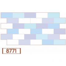 Eternalparquet - Pannelli 3D Rivestimento a parete in pvc effetto pietra, mosaico, legno Realistici e isolanti.-8771 (mis.964x484mm)