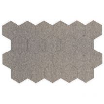 Vivol - Pannelli acustici a parete Esagono - Set di 22 - Feltro pet grigio scuro