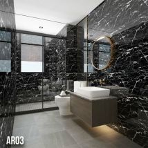 Eternalparquet - Pannelli in pvc Autoadesivi Effetto Marmo/Granito 60x30xcm Lussuosi, isolanti, idrorepellenti, ignifughi-AR-03 (30x60cm)