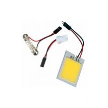 Topolenashop - pannello 21 24 48 led cob chip luce cortesia interno auto tetto adattatore T10 48 Led