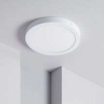 Pannello 40x40 plafoniera led Cm rotondo quadrato 36W da esterno Naturale - 40x40 - tondo - 36