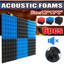 Pannello acustico per pareti Piastrelle Studio insonorizzazione isolamento acustico in schiuma nera