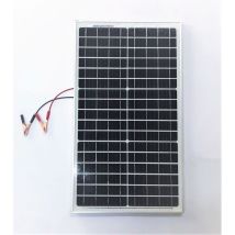 Pannello Ad Energia Solare Fotovoltaico 30w 12v Con Celle In Silicio E Pinze