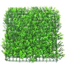 Pannello bosso verde 50x50x0,5 cm – Erba sintetica – Decorazione per interni ed esterni – VACCHETTI