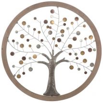 Decorazione parete albero della vita cm diam. 61X1,8 - life - Colore: Multicolore