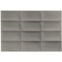 Pannello da parete testata 180 cm Velluto Tortora - BONTE di Pascal Morabito