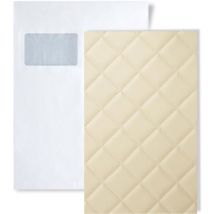 1 campione S-13863 Wallface rombo 40 creme Leather Collection campione di pannello decorativo in circa din A5