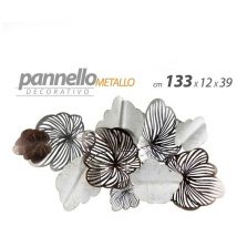 Argonauta - Pannello decorativo in metallo da parete quadro cm 133 x 69 x 12