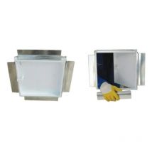 Pannello di accesso in metallo: 400x400 "push, release".