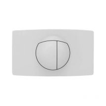 Pannello di controllo a due tocchi per serbatoio da incasso, bianco