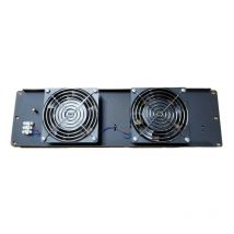 Pannello di ventilazione Item 3 Unità completo di 2 ventole Nero 20292N