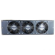 Pannello di ventilazione Item 3 Unità completo di 3 ventole Nero 20293N