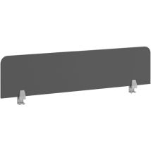 Pannello divisorio per scrivania Miroytengo Modern Venture 120 cm, melamina grigia, perfetto per l'ufficio o lo studio