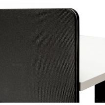 Vivol - Pannello divisorio scrivania regolabile doppia 180x80 cm - Nero
