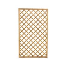 Pannello Grigliato Diagonale in Legno di Pino Impregnato per Giardino - cm120x180h