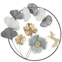 Decorazione Parete Ferro Albero cm 101X6X72 - campur round