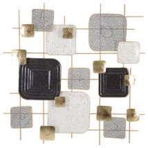 Decorazione Parete Ferro Decorativa cm 90,5X7,5X50 - CUBES
