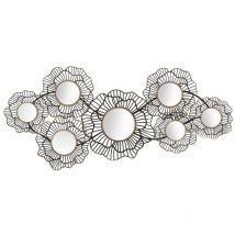 Decorazione Parete Ferro Specchiata cm 121X56 - osaka