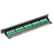 Pannello Item di permutazione telefonico 25 prese RJ45 CAT.3 Nero 40120