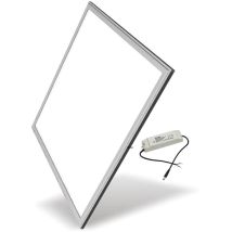 Pannello led 60x60 48W 220v bordo argento 1cm super sottile driver incluso Luce Calda 3000k