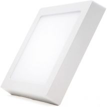 Pannello Led Da 18W Quadrato 21 x 21 Cm Lampada Plafoniera Da Superficie Bianca - Tempo Di Saldi