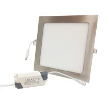 Pannello led quadrato 18w acciaio satinato nichel incasso Faro faretto completo driver luce bianca naturale caldaDownlight Naturale 4000k