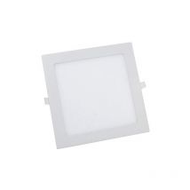 Pannello led quadrato bianco slim 24w incasso faro luce fredda naturale calda naturale 4500k