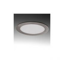 Pannello led rotondo 18w acciaio satinato nickel slim ip20 incasso faretto luce calda bianca naturale Downlight fredda bianca 6500k