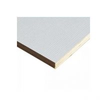 Pannello multistrato bilaminato colore bianco finitura shining oak matrix mm 18 dimensione disponibile: cm 60 x 244