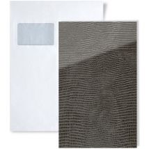 1 campione S-18095 Wallface leguan nero ar+ S-Glass Collection campione di pannello murale in circa din A5