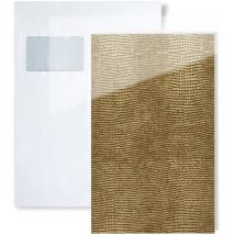 Wallface - 1 campione S-16982 leguan gold ar+ S-Glass Collection campione di pannello murale in circa din A5