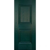 Blindofacile - Pannello per Portone Blindato in Vetroresina da Esterno Verde 90x210 due Bugne