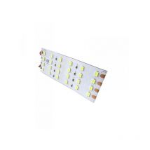 Ledlux - Pannello Plafoniera Led Flessibile 24V 8W Bianco Caldo 10cm Per Luci Abitacolo Cassone Cabina Camion Barca