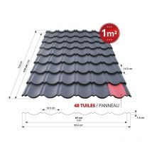 Pannello riposizionabile Bacacier 1m² (L115cm x l87cm) - Colore Quarzo - Original r Tile