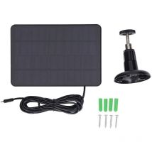 Linghhang - Pannello solare 4W 5V Esterno impermeabile Resistente alle intemperie Staffe regolabili Pannello fotovoltaico a basso consumo energetico