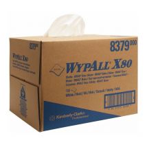 Kimberly-clark - Paño de limpieza wypall X80 8379 L427xB318 aprox. mm blanco 1 capa 160 hojas / caja