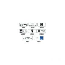 Panonceaux routiers - type M6 (M6agalva) - M6f - 500 x 150 mm