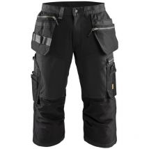 Pantacourt de travail +stretch Blaklader 1597 - Déstockage - Noir - 40 - Noir
