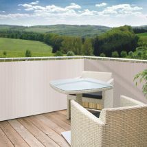 Windhager - Pantalla de privacidad blanca de 0,9 x 5 metros