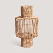 Iluzzia - Pantalla Lámpara Colgante Ratán Bonghani Natural