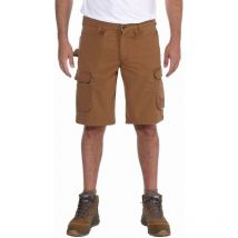 Carhartt - Pantalón Corto Multibolsillos Acero 104201 Marrón Talla 48 - 104201-BRN-W40