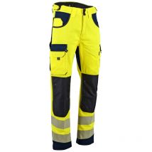 LMA - Pantalón multibolsillos de alta visibilidad Clase 2 - Talla 50 - Amarillo - 1667 T50