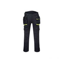 Pantalón laboral dinámico DX4 Holster con bolsillos desmontables Regular Portwest DX440 44 pulgadas Negro