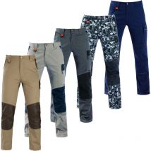 Kapriol - Pantalones de trabajo Tenerè Pro Multibolsillos - l - Gris oscuro