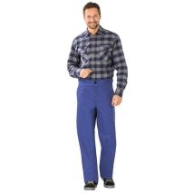 Planam - Pantalon À Ceinture De Soudage Taille 50 Bleu Granuleux
